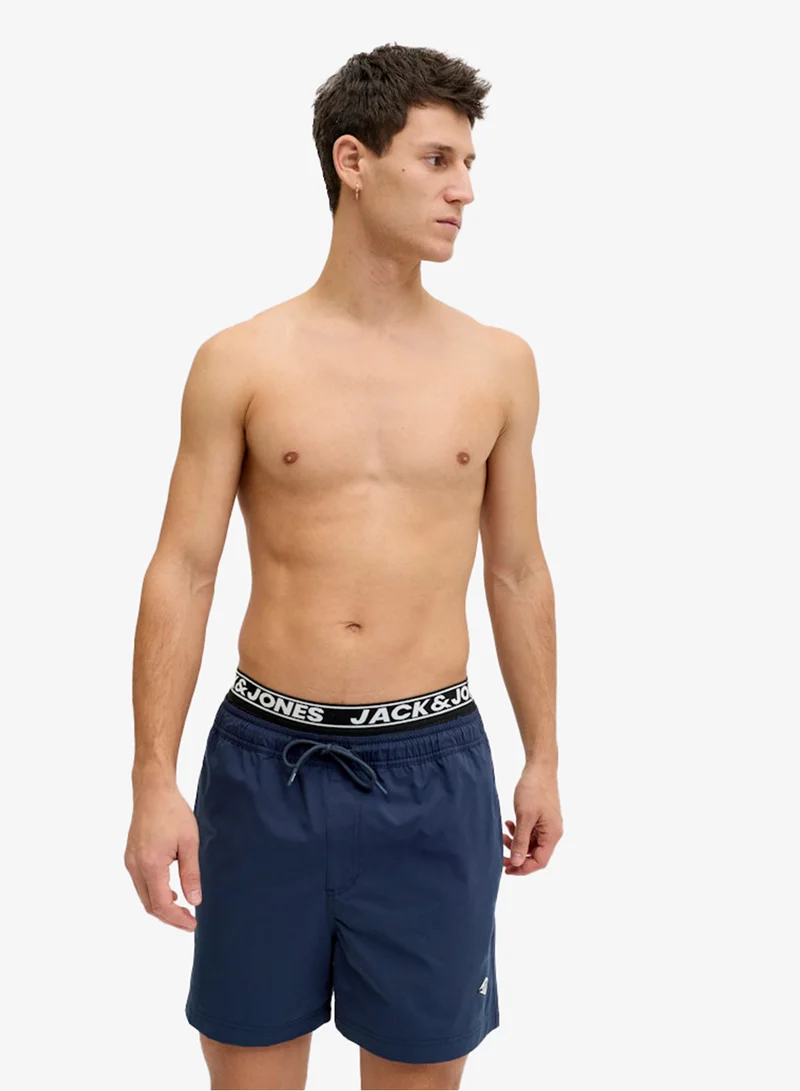 JACK & JONES  Logo Drawstring Swim Shorts for Men | Best Price UAE